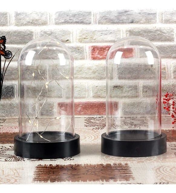 Mika Ters Fanus Siyah Dekoratif