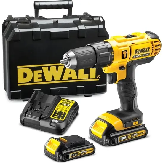 Dewalt DCD776S2 18 V Çift Akülü 1.5 Ah Darbeli Matkap