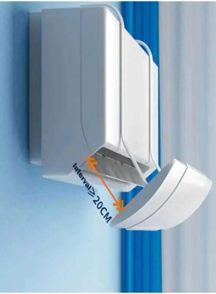 Ayarlanabilir Split Tipi Klima Hava Yönlendirici Klima Siperliği Klima Çarpması için Aparat