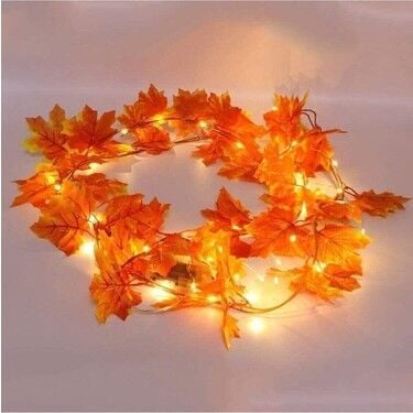 Ledli Yapay Sarmaşık Çiçek Sonbahar 230 Cm +3 Metre Led