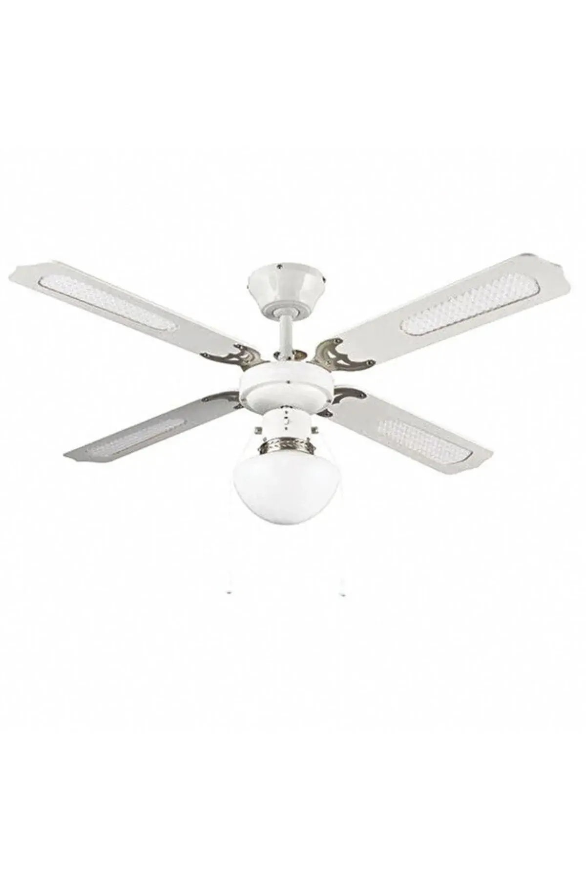 Colours Lari Tavan Vantilatörü Beyaz 107cm  4 Kanatlı Aydınlatmalı