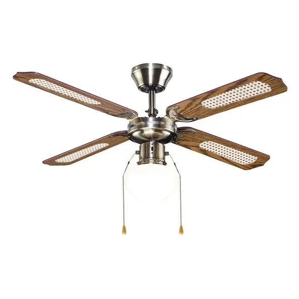 Colours Lari Tavan Vantilatörü Ahşap 107cm 4 Kanatlı Aydınlatmalı