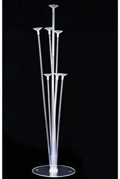 7'li Balon Standı Şeffaf Doğum Günü Ayaklı Balon Süsleme Standı