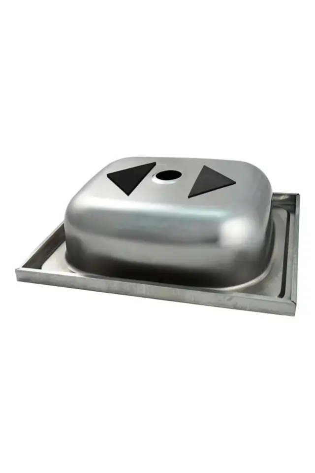 SİNKON 40x50 Cm Paslanmaz Krom Evye (İNCE KROM) ( Daire Içi Mutfak Tezgahlarına Uyumlu Değildir.)