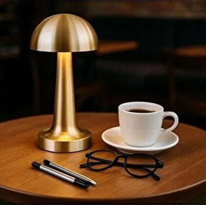 Dekoratif Masa Lambası Metal Masa Lambası Şarjlı 3 Renk Mod Dokunmatik USB Şarjlı Modern Aydınlatma