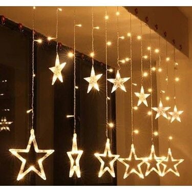 Yıldız Perde Led Toptan 3 Metre Fişli Eklemeli
