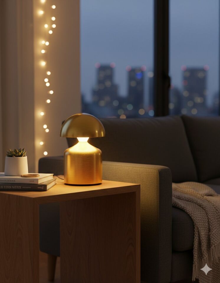 Mini Mantar Masa Lambası Masa Üstü Led Lamba