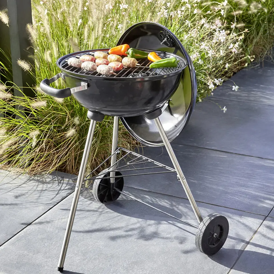 Barbekü Mangal Kömürlü Ayaklı Mangal 44cm Çap