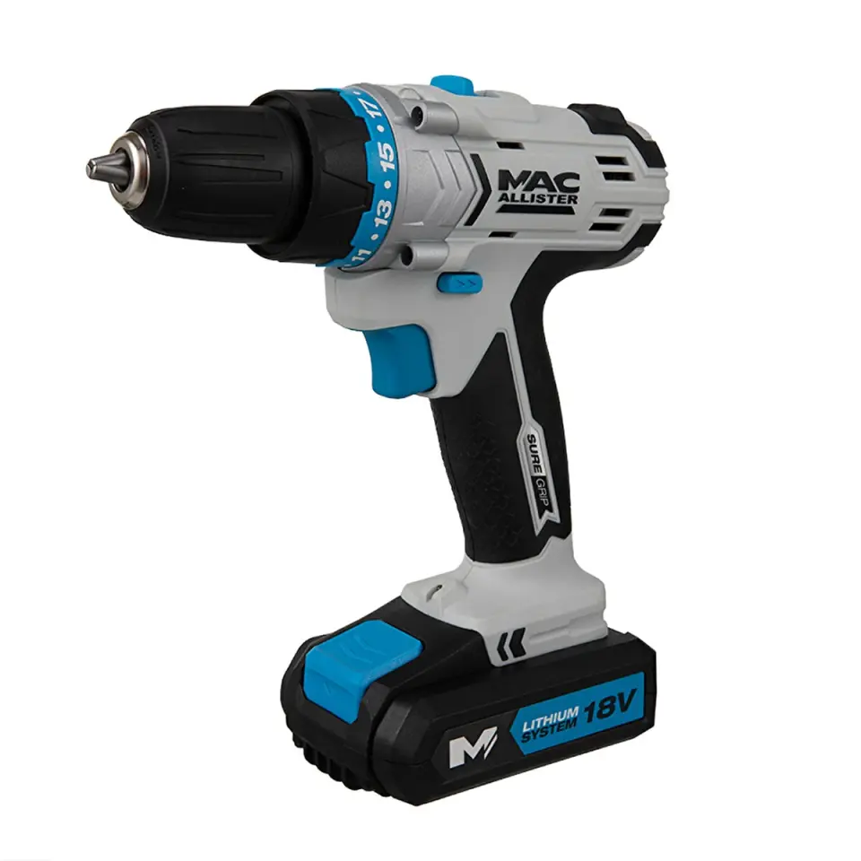 Mac Allister MSCD18-Li-2 Li-İon Çift Akülü Darbeli Matkap 18V 1,5A