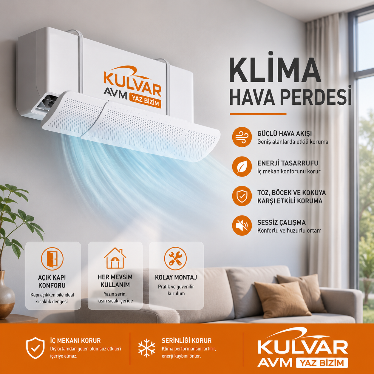 Klima Hava Yönlendirici Klima Hava Perdesi