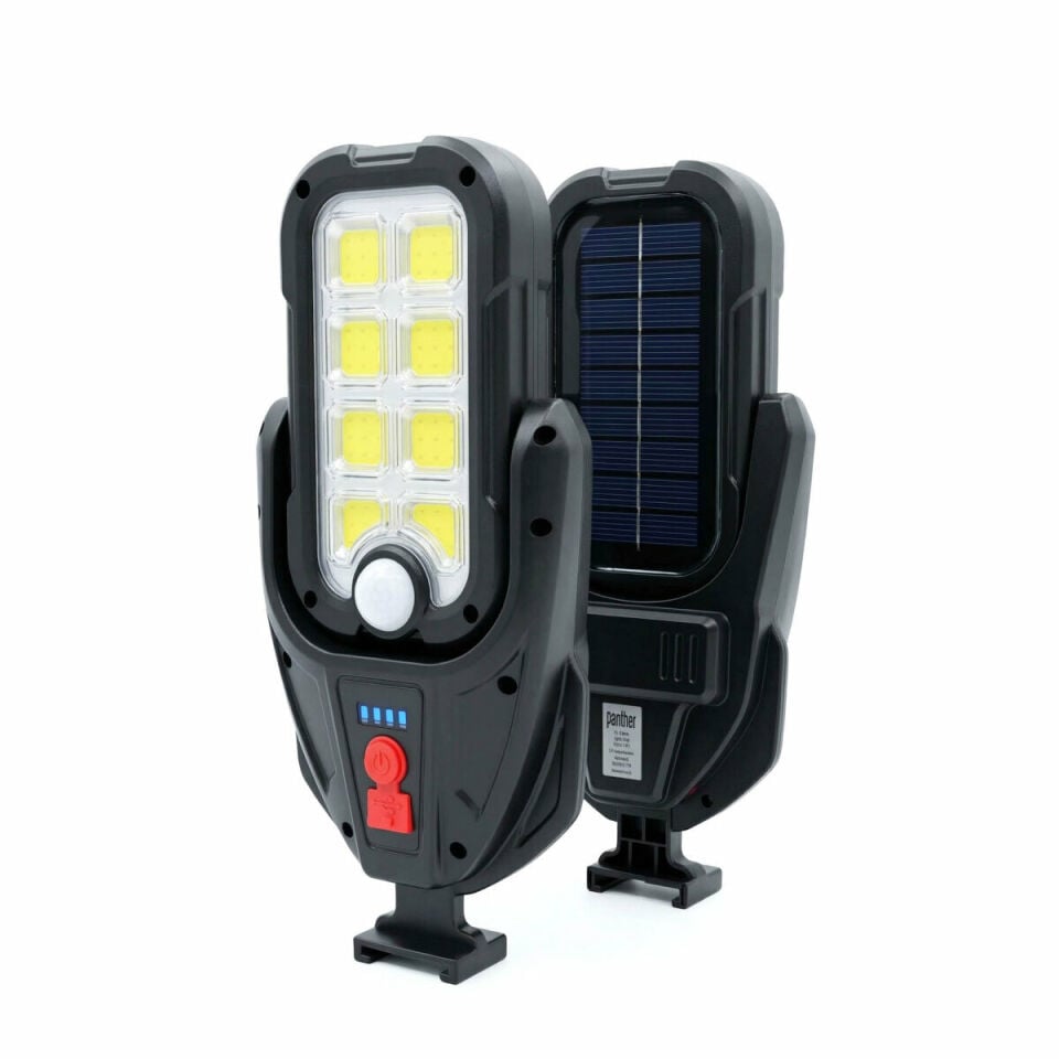 Panther Duvar Lamba Solar Şarjlı Hareket Sensörlü 2