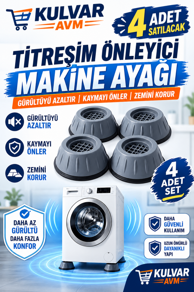 Titreşim Önleyici Makine Ayağı Toptan Beyaz Eşya Altlığı