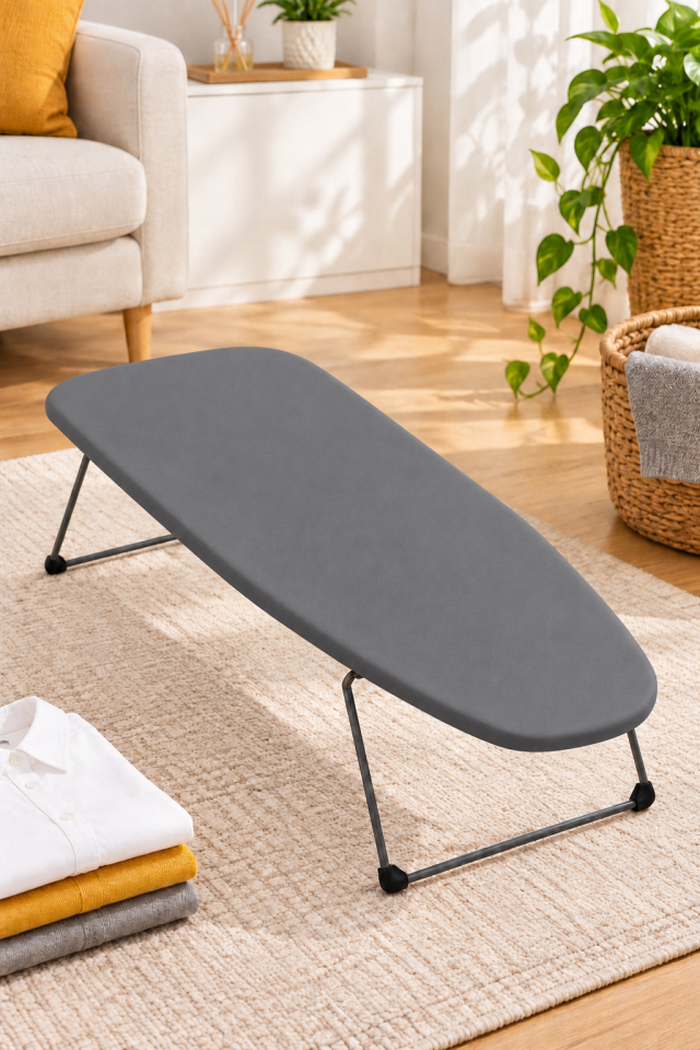 Mini Ütü Masası Taşınabilir Toptan Ütü Masası 30x75 (Füme)